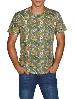 riverso T-Shirt Foto-Print RIVBill Regular Fit Kurzarm Grün/Dunkelgrün riverso T-Shirt Foto-Print RIVBill Regular Fit Kurzarm Grün/Dunkelgrün