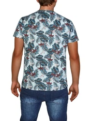riverso T-Shirt Foto-Print RIVBill Regular Fit Kurzarm Blau