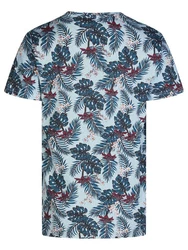 riverso T-Shirt Foto-Print RIVBill Regular Fit Kurzarm Blau