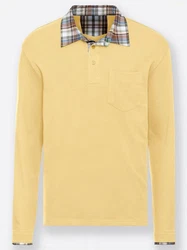 Witt Langarm-Poloshirt gelb