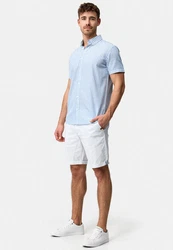 Indicode Hemd INBravida Hellblau/Grau