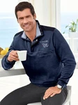 Witt Poloshirt Langarm-Shirt Marco Donati Dunkelblau/Blau