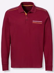 Sieh an! T-Shirt Poloshirt Dunkelrot/Bordeaux