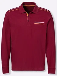 Sieh an! T-Shirt Poloshirt Dunkelrot/Bordeaux