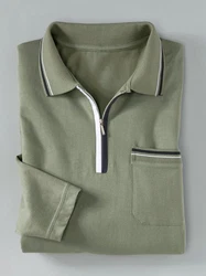 Sieh an! T-Shirt Poloshirt Dunkelgrün/Grün/Hellgrün/Khaki