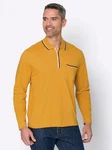 Sieh an! T-Shirt Poloshirt Gelb/Braun