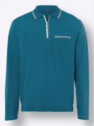 Sieh an! T-Shirt Poloshirt Türkis/Blau/Hellblau
