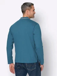 Sieh an! T-Shirt Poloshirt Türkis/Blau/Hellblau