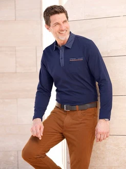 Witt T-Shirt Langarm-Poloshirt Dunkelblau/Braun/Hellblau/Blau/Rot Witt T-Shirt Langarm-Poloshirt Dunkelblau/Braun/Hellblau/Blau/Rot