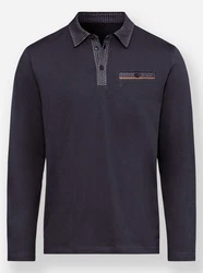 Witt T-Shirt Langarm-Poloshirt Dunkelblau/Lila/Dunkelrot/Hellblau/Rot/Grau
