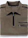 Witt Langarm-Poloshirt CATAMARAN Braun/Khaki/Dunkelgrün