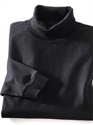 Sieh an! T-Shirt Rollkragen-Shirt Schwarz/Dunkelgrau