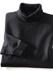Sieh an! T-Shirt Rollkragen-Shirt Schwarz/Dunkelgrau