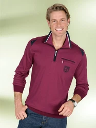 Sieh an! T-Shirt Sweatshirt Dunkelrot/Bordeaux/Dunkelblau
