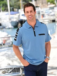 Witt Kurzarm-Poloshirt CATAMARAN Hellblau/Grau/Blau/Dunkelblau/Rot