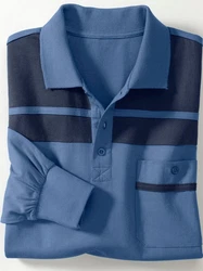 Sieh an! T-Shirt Poloshirt Blau/Dunkelblau/Hellblau