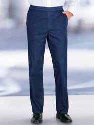 Sieh an! Bequeme Jeans Schlupfjeans Dunkelblau/Blau