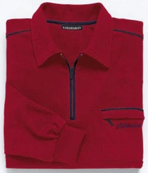 Witt Langarm-Poloshirt CATAMARAN Dunkelrot/Rot