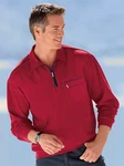 Witt Langarm-Poloshirt CATAMARAN Dunkelrot/Rot