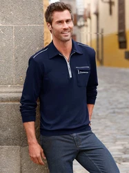 Witt Langarm-Poloshirt CATAMARAN Hellblau/Dunkelblau/Blau/Dunkelrot