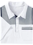Sieh an! T-Shirt Poloshirt Weiß/Dunkelblau/Grau/Creme