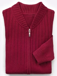 Sieh an! Strickjacke Dunkelrot/Bordeaux/Rot/Rosa
