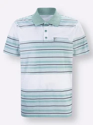 Sieh an! T-Shirt Poloshirt Grün/Türkis/Mischfarben/Blau