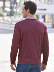 Hajo T-Shirt Langarm-Shirt Dunkelrot/Lila/Bordeaux/Rot/Dunkelblau/Fliederfarben