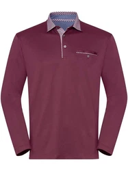 Hajo T-Shirt Langarm-Shirt Dunkelrot/Lila/Bordeaux/Rot/Dunkelblau/Fliederfarben