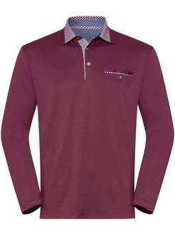 Hajo T-Shirt Langarm-Shirt Dunkelrot/Lila/Bordeaux/Rot/Dunkelblau/Fliederfarben
