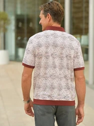 Witt Poloshirt Kurzarm MARCO DONATI Bordeaux/Dunkelrot/Rot/Braun