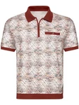 Witt Poloshirt Kurzarm MARCO DONATI Bordeaux/Dunkelrot/Rot/Braun