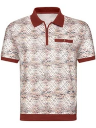 Witt Poloshirt Kurzarm MARCO DONATI Bordeaux/Dunkelrot/Rot/Braun