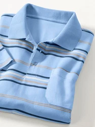 Sieh an! T-Shirt Poloshirt Hellblau/Blau