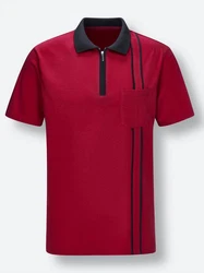 Sieh an! T-Shirt Poloshirt Rot/Dunkelrot/Bordeaux