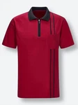 Sieh an! T-Shirt Poloshirt Rot/Dunkelrot/Bordeaux