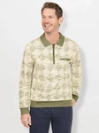 Witt MARCO DONATI Langarm-Poloshirt Khaki/Creme/Grün/Dunkelgrün
