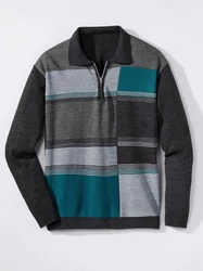 Sieh an! Strickpullover Grau/Mischfarben/Hellblau