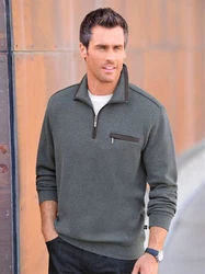 Hajo T-Shirt Sweatshirt Grau/Hellgrau/Dunkelblau/Dunkelgrau/Blau