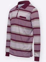 Sieh an! T-Shirt Poloshirt Bordeaux/Dunkelrot