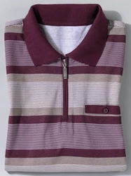 Sieh an! T-Shirt Poloshirt Bordeaux/Dunkelrot