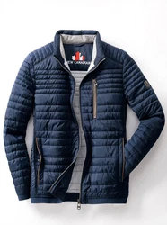 New Canadian Funktionsjacke Steppjacke Dunkelblau/Hellblau