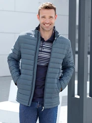 Sieh an! Funktionsjacke Steppjacke Blau/Hellblau/Grau