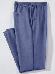 Sieh an! Chinohose Schlupfhose Hellblau/Blau/Grau