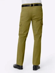 Sieh an! Chinohose Twill-Hose Dunkelgrün/Khaki/Grün