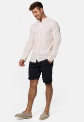 Indicode Langarmhemd INCari Weiß/Beige/Khaki/Creme/Gelb