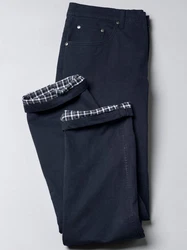 Sieh an! Chinohose Thermo-Jeans Dunkelblau