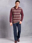 Sieh an! Chinohose Jeans Dunkelrot/Bordeaux/Rot/Lila