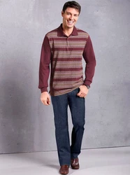 Sieh an! Chinohose Jeans Dunkelrot/Bordeaux/Rot/Lila