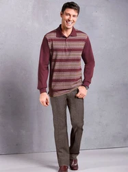 Sieh an! Chinohose Jeans Dunkelrot/Bordeaux/Lila/Braun